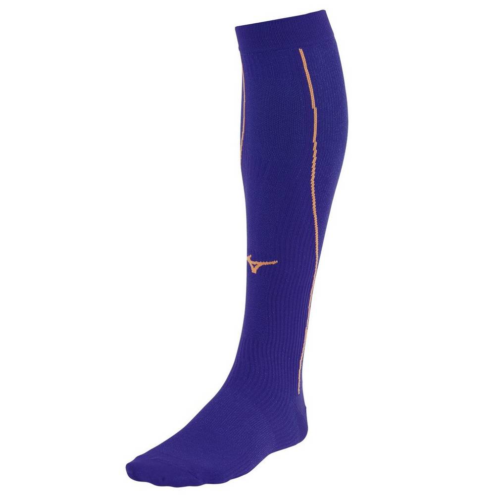 Mens Mizuno Compression Running Socks Purple/Orange Philippines (UHVXLS934)